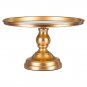 Chrome Metal Cake Cupcake Plate Stand 12" Round for Wedding and Birthday Party