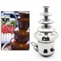 4 Tiers Hot Luxury Tier Chocolate Fondue Fountain Stainless Steel Commercial USA