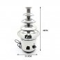 4 Tiers Hot Luxury Tier Chocolate Fondue Fountain Stainless Steel Commercial USA
