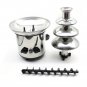 4 Tiers Hot Luxury Tier Chocolate Fondue Fountain Stainless Steel Commercial USA