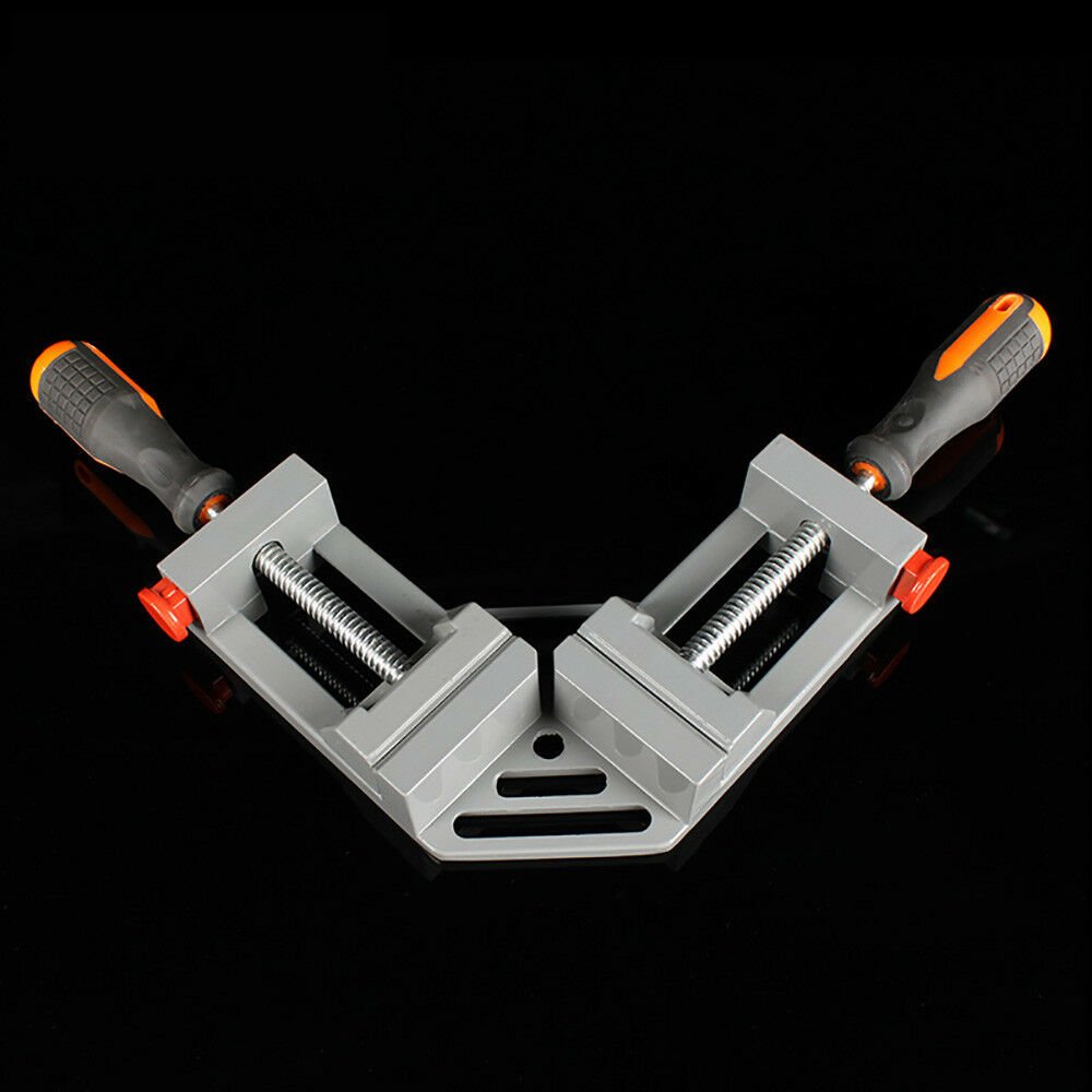 Double Handles 90 Degree Right Angle Clip Wood Working Clamp Aluminium Alloy USA
