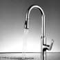 Adjustable Kitchen Mixer Tap Sink Faucet Pull Out Spray one Handle Chome