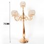 75CM Crystal Candelabra Votive Candle Holders Wedding Centerpieces Candlestick