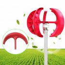 300W Wind Turbine Generators VAWT Vertical Axis+Windmill Controller 12V 5-Blade