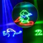 2PCS 1W RGB DMX Full Color 3D Animation Laser Light DJ Stage Effect 1000mW 1Watt
