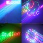 2PCS 1W RGB DMX Full Color 3D Animation Laser Light DJ Stage Effect 1000mW 1Watt