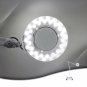 5x Diopter LED Magnifying Floor Stand Lamp Glass Lens Facial Magnifier 5 Wheel