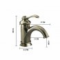 Brushed Nickel Bathroom Basin Faucet Single Handle/Hole Sink Vanity Mixer Taps