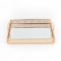 Tray Metal Decorative Tray Jewelry Perfume Organizer Makeup Tray for Vanity