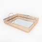 Tray Metal Decorative Tray Jewelry Perfume Organizer Makeup Tray for Vanity
