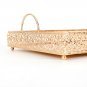Tray Metal Decorative Tray Jewelry Perfume Organizer Makeup Tray for Vanity