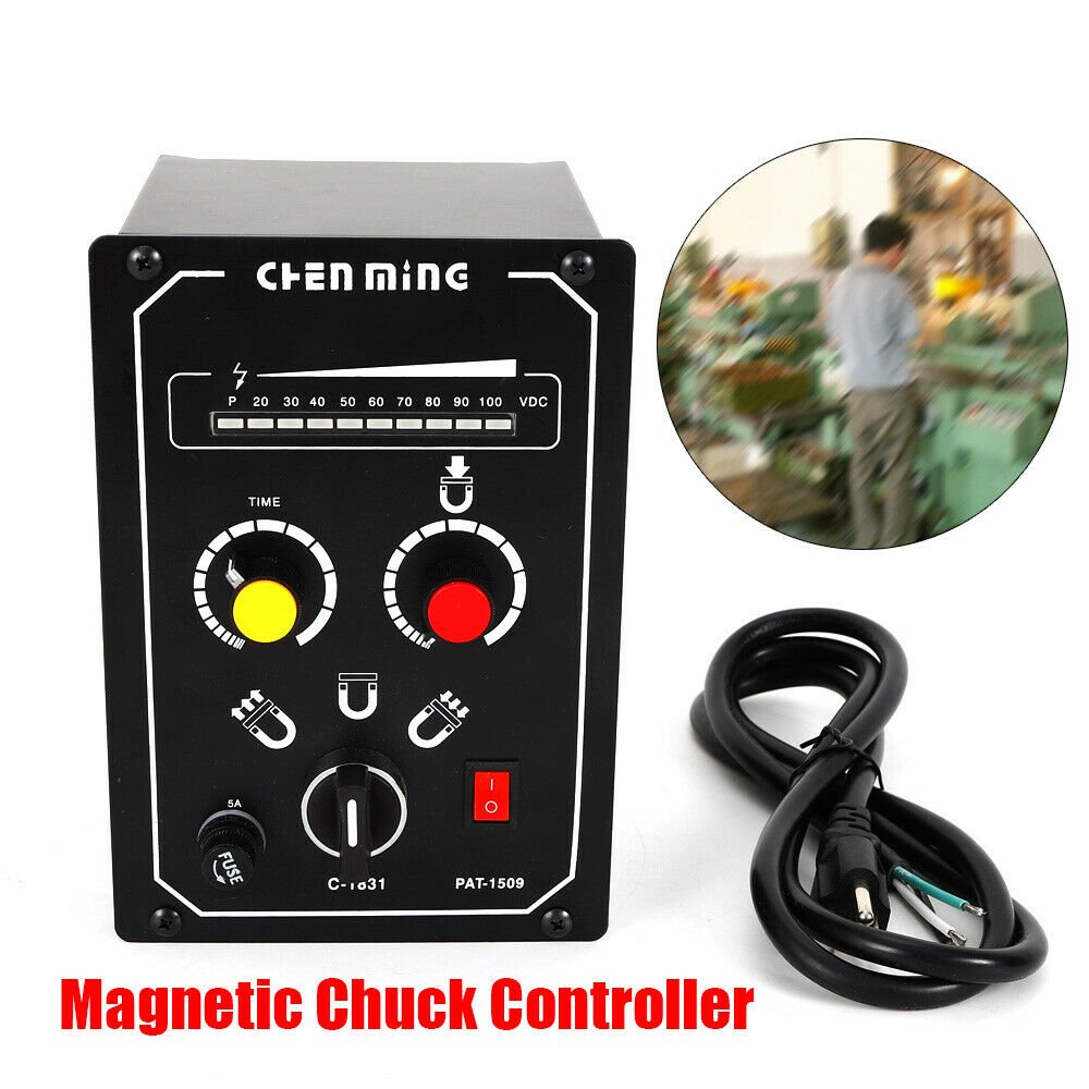 Electro Magnetic Chuck Controller (5A) 110V LED Demagnetizing Control 0-100V DC