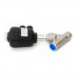 Stainless Steel BSP Single-Acting Actuated Angle Seat Valve DN15 PN25 Sanitary