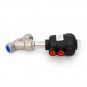 Stainless Steel BSP Single-Acting Actuated Angle Seat Valve DN15 PN25 Sanitary
