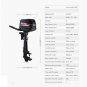 6.5HP 4 Stroke Outboard Motor Fishing Boat Engine w/ Water Cooling 123CC HANGKAI
