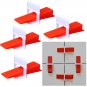 250 Clips +50 Wedges Tile Leveling System Wall Flooring Tiling Spacer Device RED