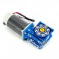 DC12V 200kg.cm 90W Low Speed High Torque Worm Gear Reducer Motor Shaft Dia 18mm