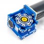 DC12V 200kg.cm 90W Low Speed High Torque Worm Gear Reducer Motor Shaft Dia 18mm