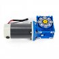 DC12V 200kg.cm 90W Low Speed High Torque Worm Gear Reducer Motor Shaft Dia 18mm