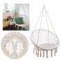 Macrame Hammock Swing Chair Seat Home Garden Patio Hammocks Hanging Cotton Rope