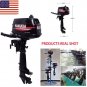 HANGKAI 6 HP 2-Stroke Outboard Motor Boat Marine Engine Water Cooling CDI System
