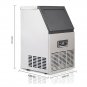 2018 New Commercial Ice Maker Auto Clear Cube Ice Making Machine 50kg 110V