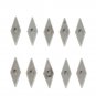 Carbide Inserts Turning Tool diamond shaped blade for woodworking 10pcs/ set US
