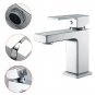 Modern Chrome Single Hole Single-Handle Bathroom Faucet Vessel Basin Mixer Taps