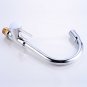 LED Kitchen Faucet Chrome 1 Handle Deck Mount Swivel Spout Mixer Taps Rotatable