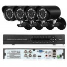 4 Channel CCTV Camera Complete Security System w/ 1TB DVR- NEW!!