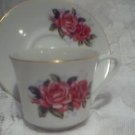 FTD Vintage China Rose Tea Cup and Saucer Set Pink Rose Shabby