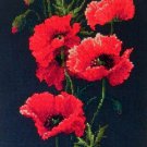Cross stitch pattern PDF poppy, Cross stitch pattern PDF poppies, Cross stitch pattern PDF flowers