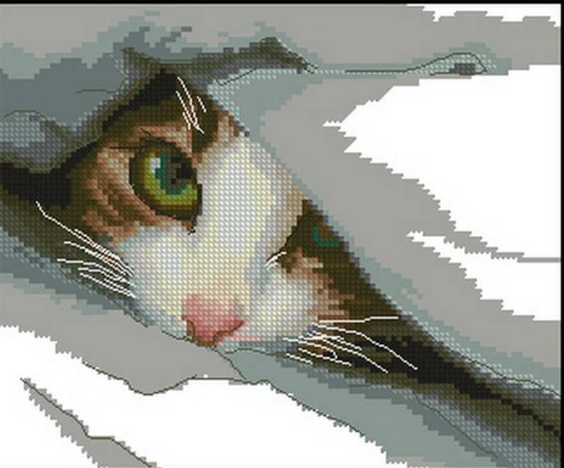 Cross stitch pattern PDF Cat,cat xstitch