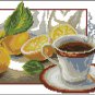 Cross stitch pattern PDF tea, PDF for kitchen xstitch