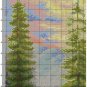 Cross stitch pattern PDF Mountain landscape, landscape xstitch