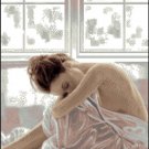 Cross stitch pattern PDF Early, woman xstitch
