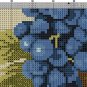 Cross stitch pattern PDF grapes, for kitchen xstitch