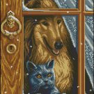 Cross stitch pattern PDF cat and dog, animal xstitch