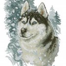 Cross stitch pattern PDF dog, husky xstitch