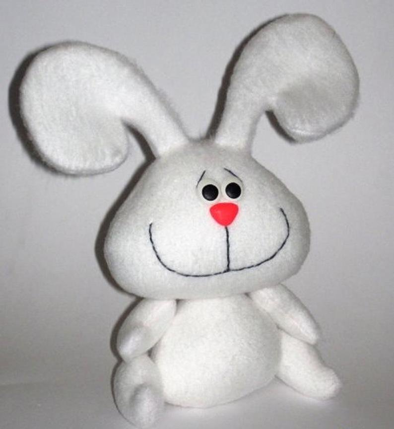 Rabbit soft toy pattern, Bunny rabbit sewing pattern, Doll sewing pattern