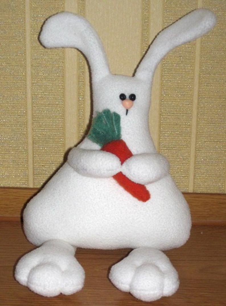 Rabbit soft toy pattern, Bunny rabbit sewing pattern, Doll sewing pattern