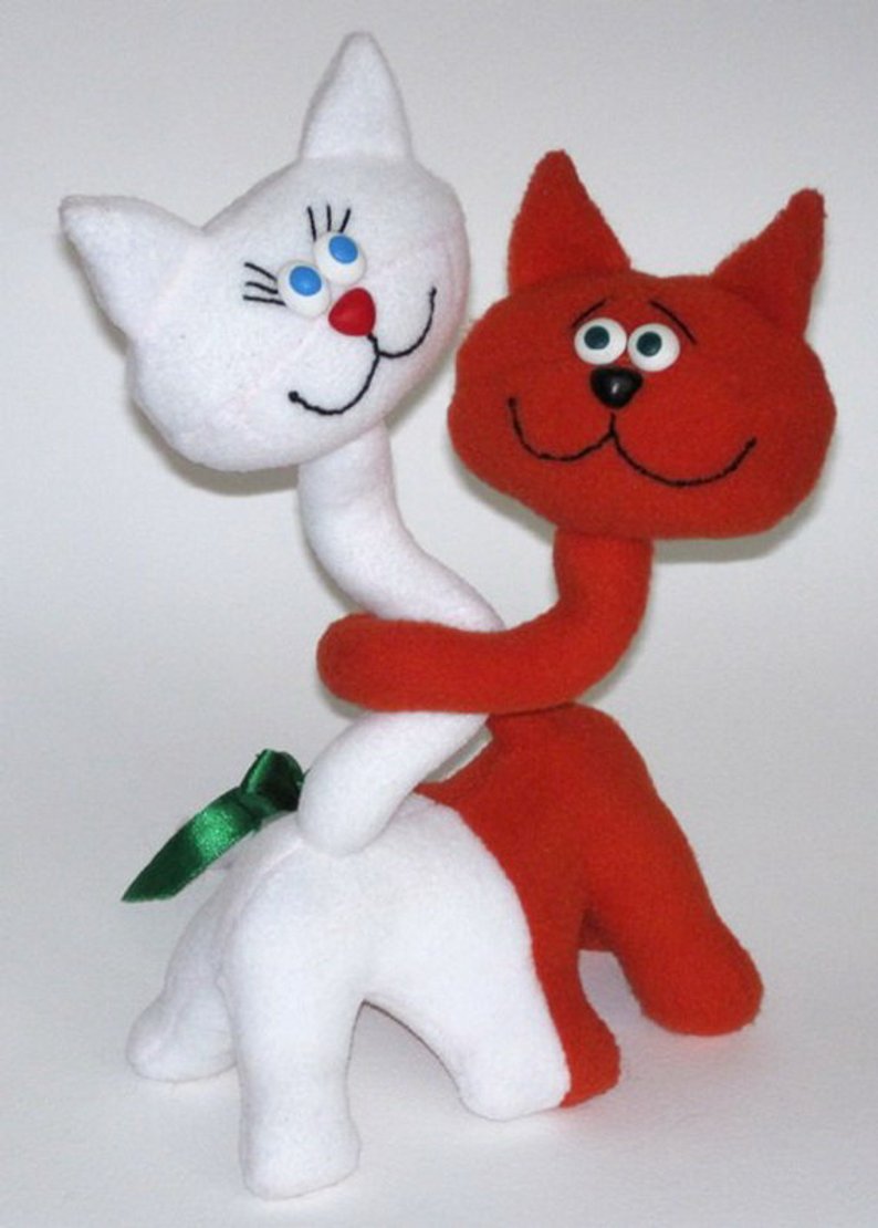 cat sewing pattern, cat soft toy pattern, pattern cats,