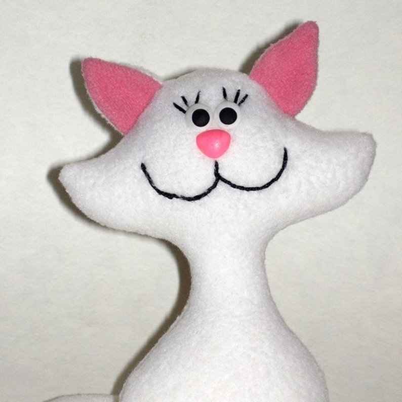 cat soft toy sewing pattern