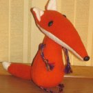 fox sewing pattern, fox soft toy pattern, pattern fox