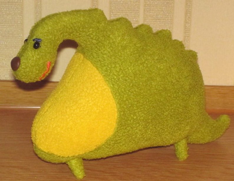 Dragon sewing pattern, Dragon Pattern, Dragon soft toy pattern