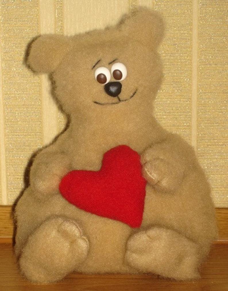 Bear sewing pattern, Bear soft toy pattern, pattern bear