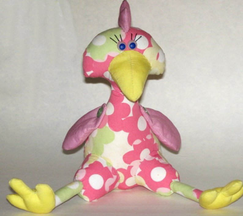 bird sewing pattern, bird soft toy pattern, pattern bird
