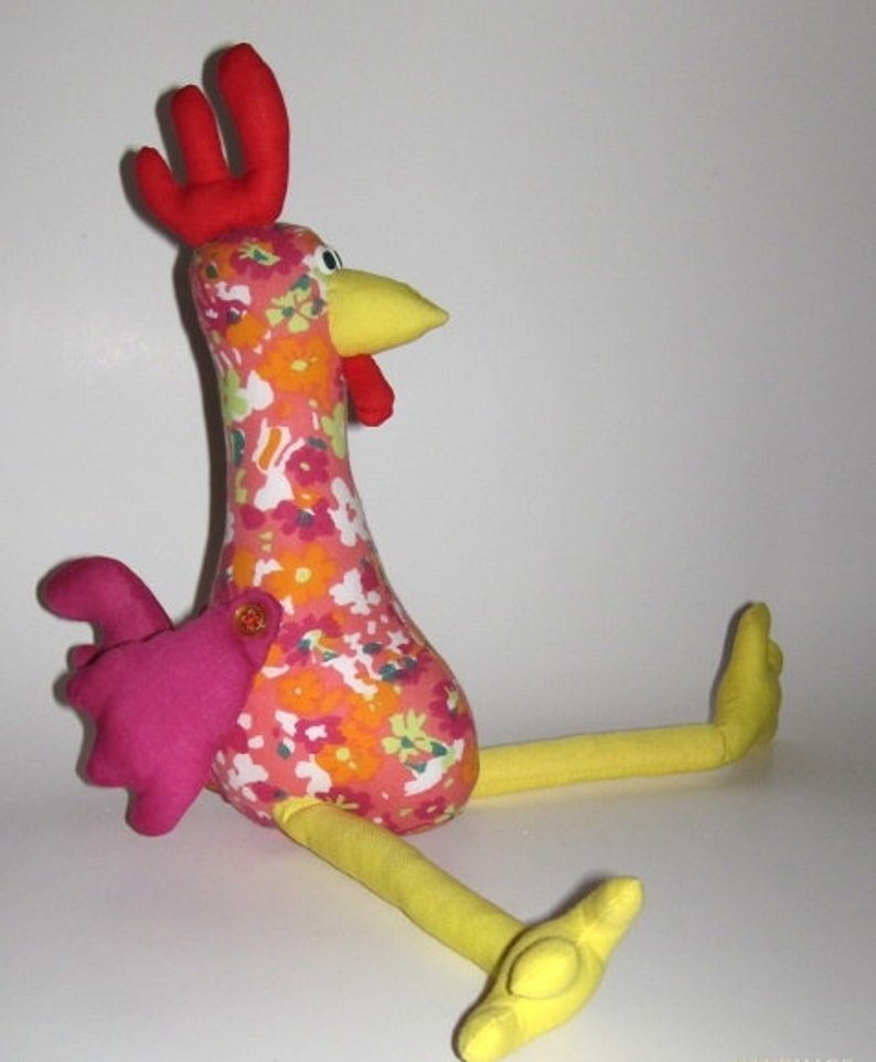 hen sewing pattern, hen soft toy pattern, pattern hen