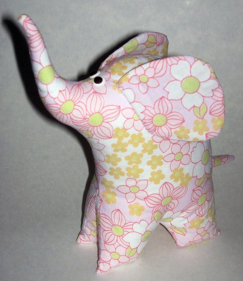 elephant sewing pattern, elephant soft toy pattern, pattern elephant