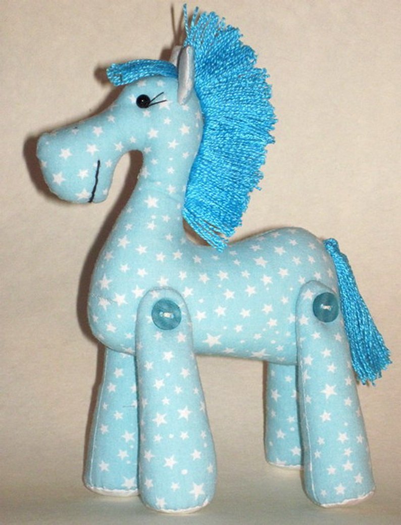 horse sewing pattern, horse soft toy pattern, horse elephant